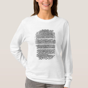 Camiseta Página del texto del 'La Gazette