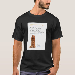 Camiseta Página del vendedor de la tienda en línea Cocker S