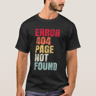 Camiseta Página Error 404 No Encontrada