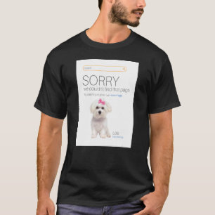 Camiseta Página Perro 404 de la tienda en línea maltesa Eco