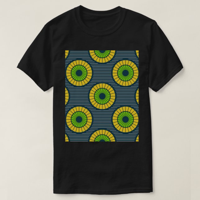 Camiseta Pagne Ethique Motif Wax africain graphique (Diseño del anverso)