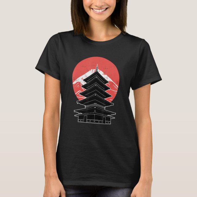 Camiseta Pagoda japonesa (Anverso)