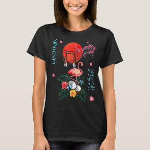 Camiseta Pagoda japonesa Flamingo Coconut & Sakura Tr