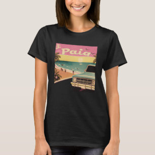 Camiseta Paia Retro Beach Vacation Souvenir Paia Surf