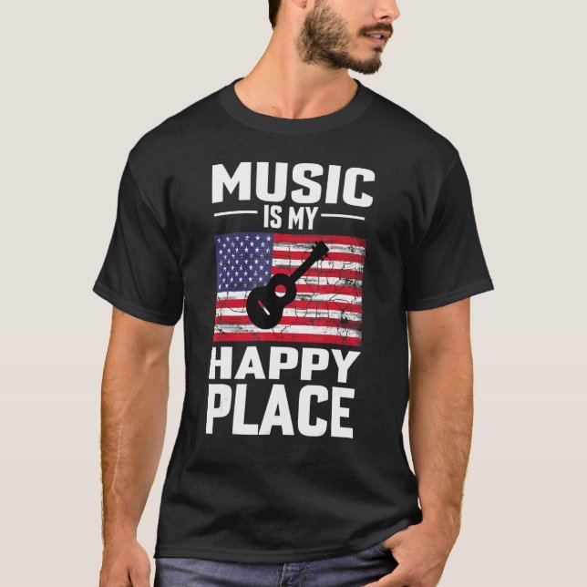 Camiseta Pain of the Composer's Creation Music Is My Happy  (Anverso)