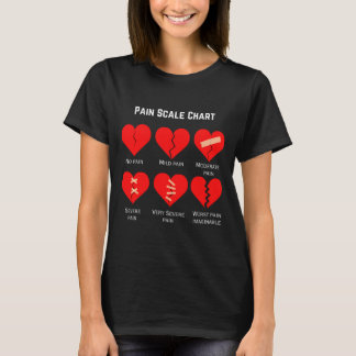 Camiseta Pain Scale Chart Design For Funny Valentines Day