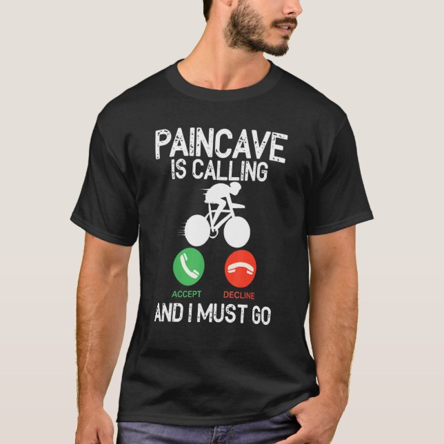 Camiseta Paincave Is Calling And I Must Go Triathlon (Anverso)
