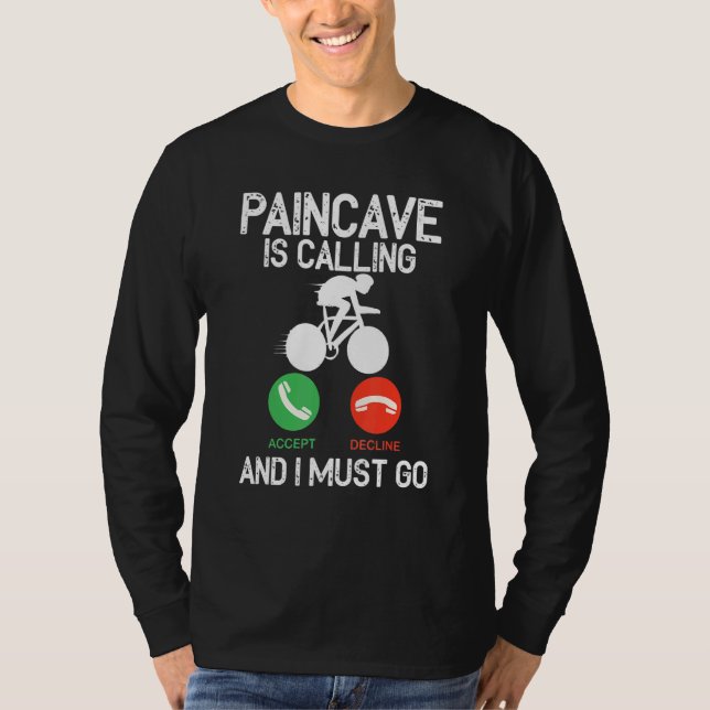 Camiseta Paincave Is Calling And I Must Go Triathlon (Anverso)