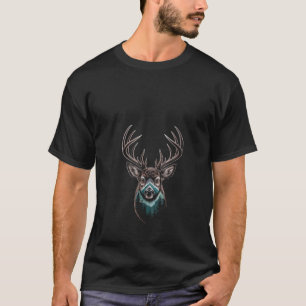 Camiseta Paint Art Forest Elk Deer Buck Reindeer V N