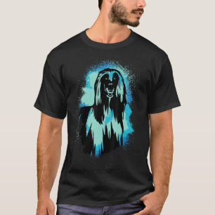 Camiseta Paint Blue Design Dog Mom