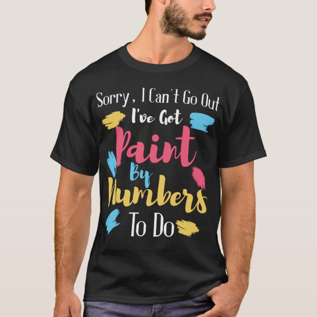 Camiseta Paint By Numbers Funny Gift (Anverso)