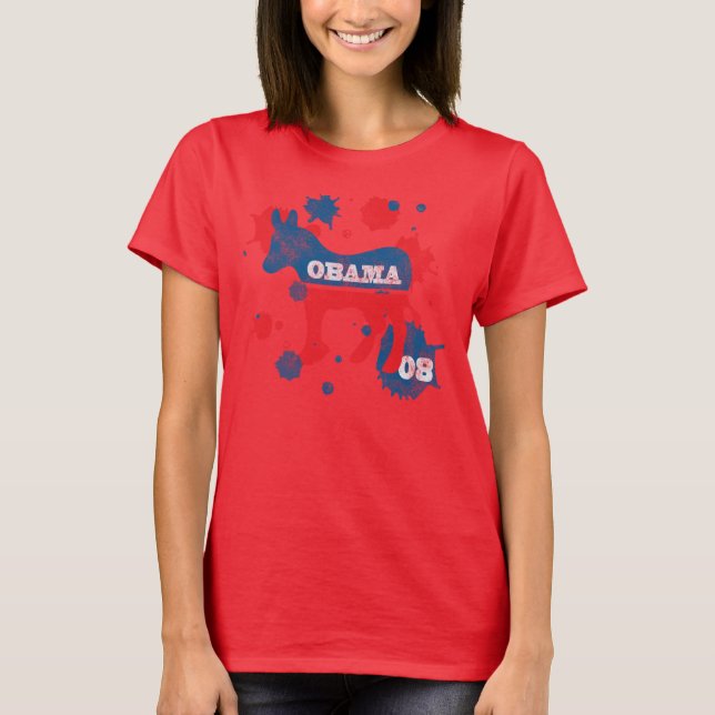 Camiseta Paint de Obama (Anverso)