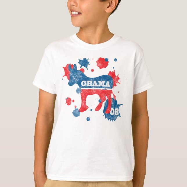Camiseta Paint de Obama (Anverso)