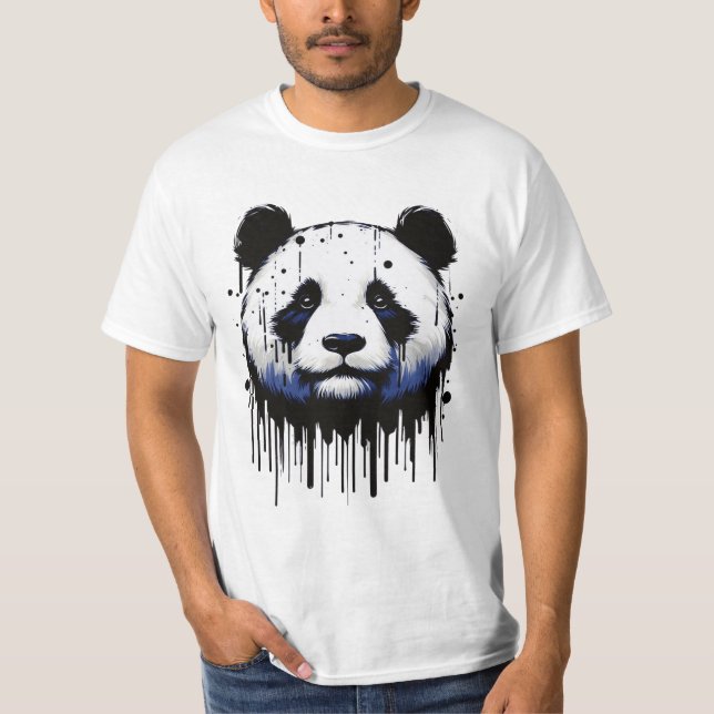 Camiseta Paint Drip Panda (Anverso)