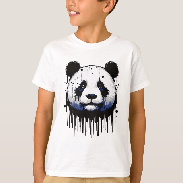 Camiseta Paint Drip Panda (Anverso)