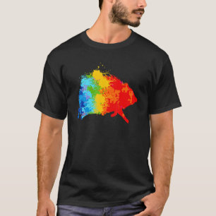 Camiseta Paint Hedgehog Pintar con goteo Hedgehog