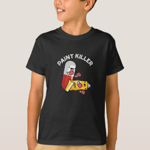 Camiseta Paint Killer Funny Pill Pun Dark BG