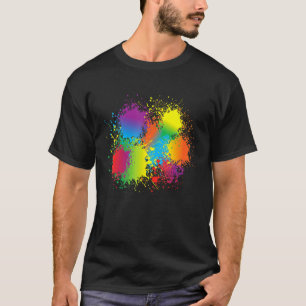 Camiseta Paint Splatter Artista Painter Make Splash Birday