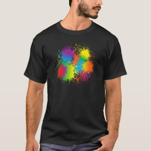 Camiseta Paint Splatter Artista Painter Make Splash Birday