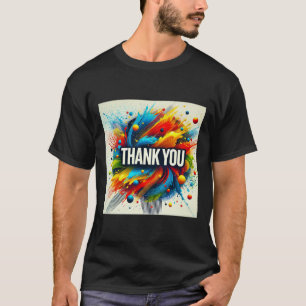 Camiseta Paint Splatter Gracias Mens Tshirt