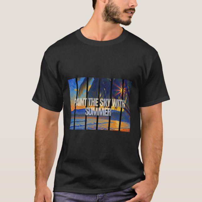 Camiseta Paint The Sky With Summer Impressionist (Anverso)