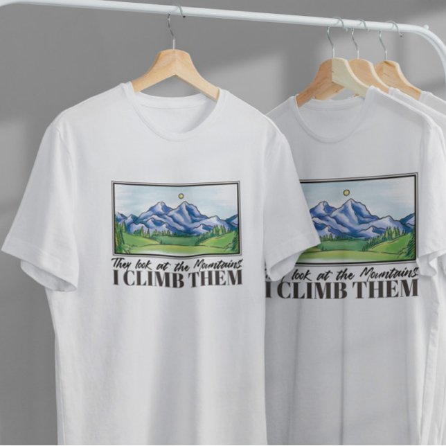 Camiseta Paintaje paisajístico de montaña (Subido por el creador)