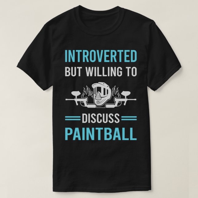 Camiseta Paintball introvertido (Diseño del anverso)