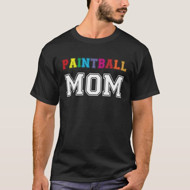 Camiseta Paintball Mom  Paint Splatter Sporting Paintball (Anverso)