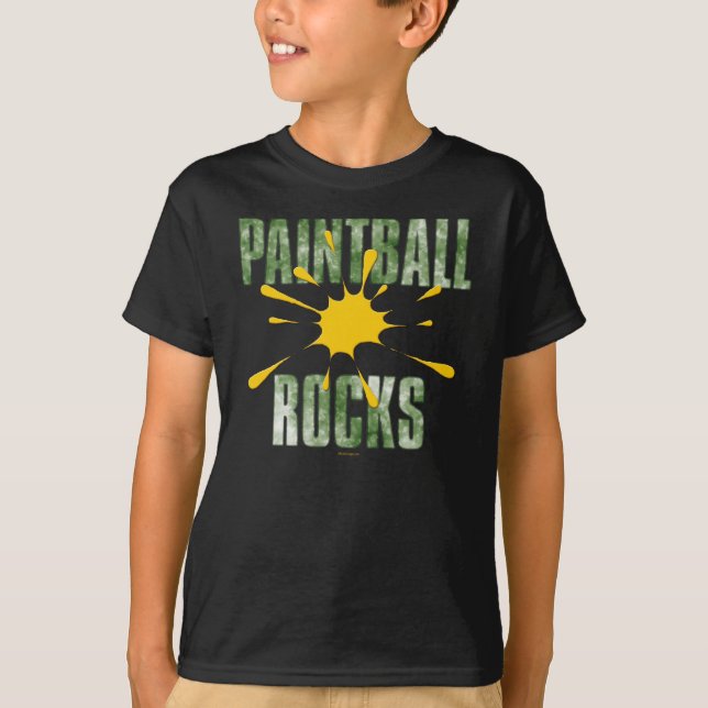 Camiseta Paintball oscila (el verde) (Anverso)
