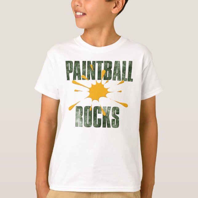 Camiseta Paintball oscila (el verde) (Anverso)