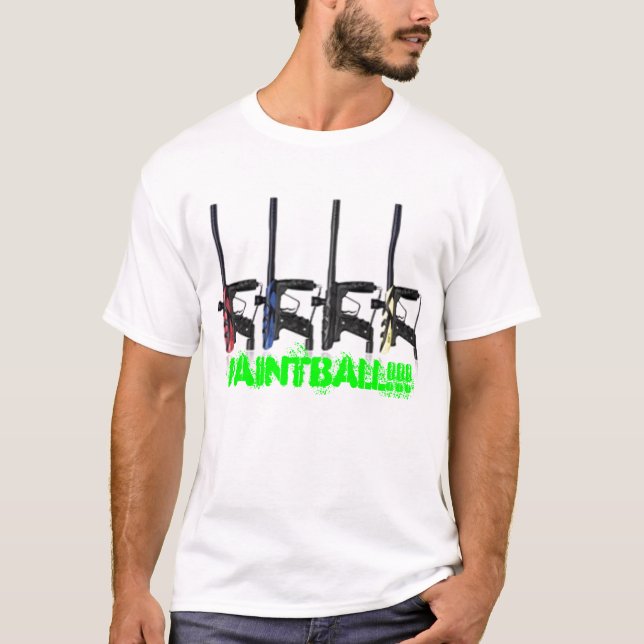Camiseta ¡Paintball, PAINTBALL!!! (Anverso)