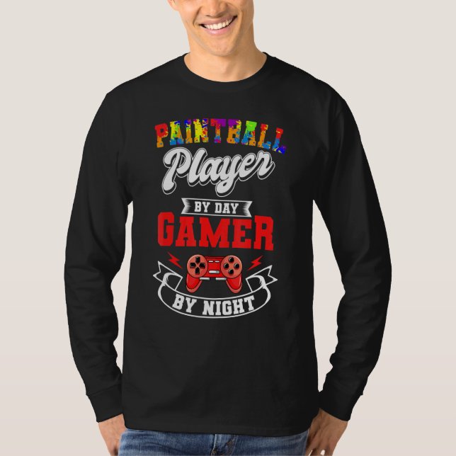 Camiseta Paintball Paintballer Video Gamer Shoting Team Sp (Anverso)