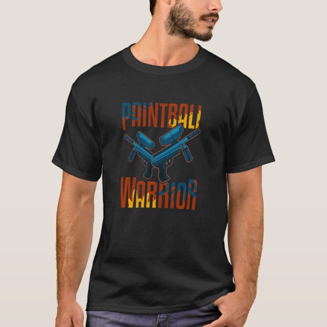 Camiseta Paintball Player Paintball Warrior Shooting Team (Anverso)