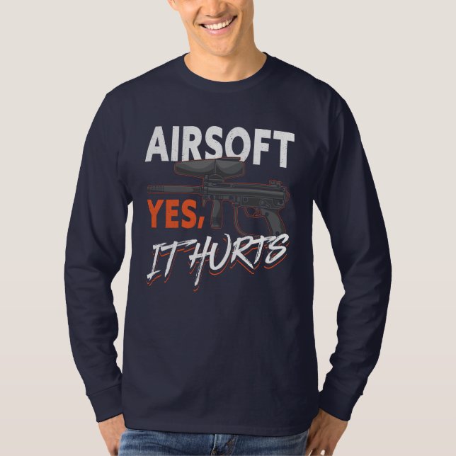 Camiseta Paintball Si duele al Fiesta al aire libre (Anverso)