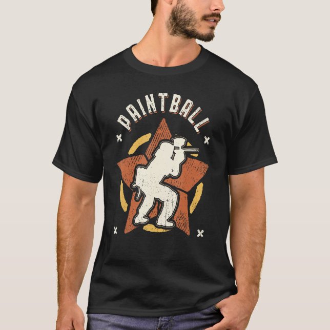 Camiseta Paintball Vintage Retro Classic (Anverso)