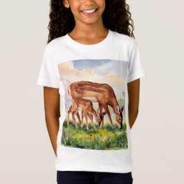 Camiseta Painted Deer Mom and Baby