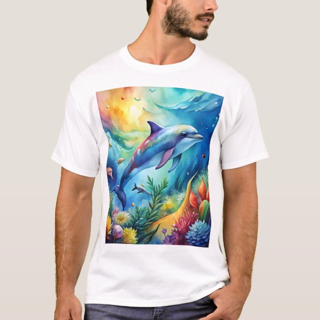 Camiseta Painted Dolphin (Anverso)
