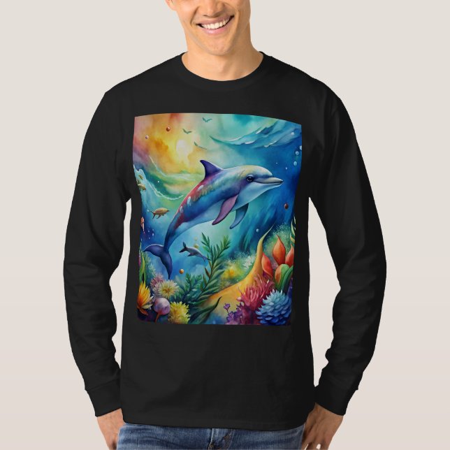 Camiseta Painted Dolphin (Anverso)