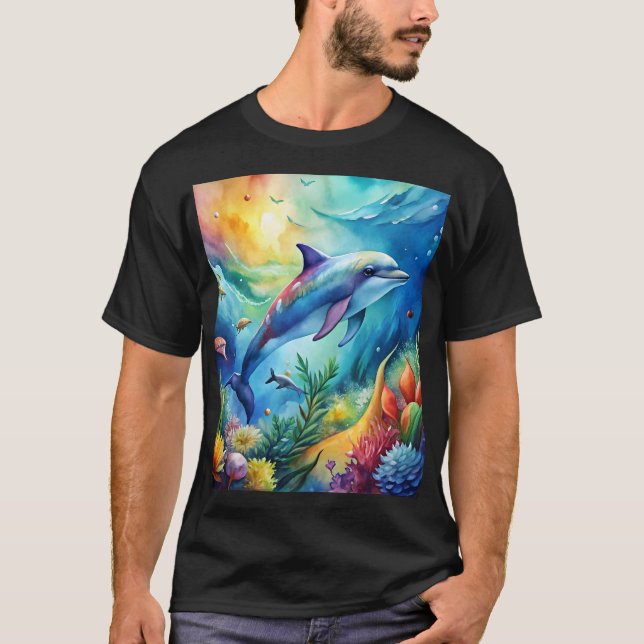 Camiseta Painted Dolphin (Anverso)