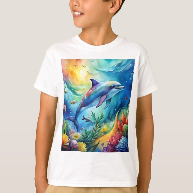 Camiseta Painted Dolphin (Anverso)