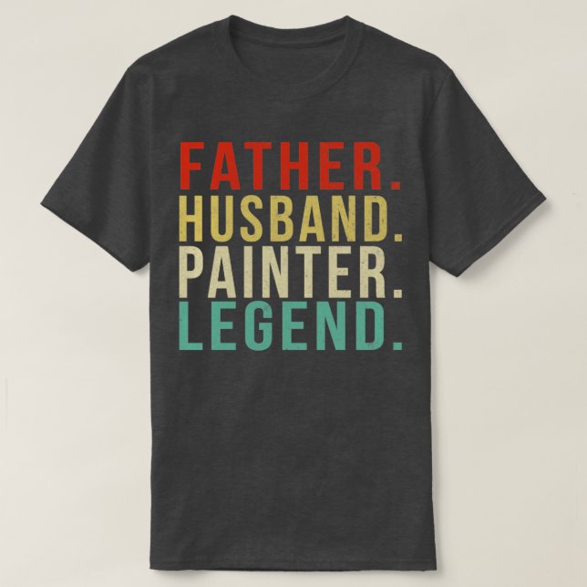 Camiseta Painter Dad Vintage (Diseño del anverso)