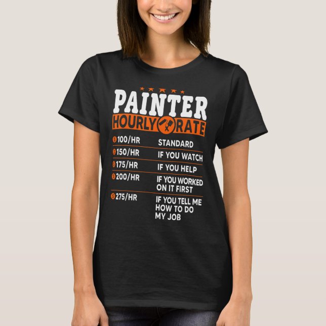 Camiseta Painter Hourrate House Painter (Anverso)