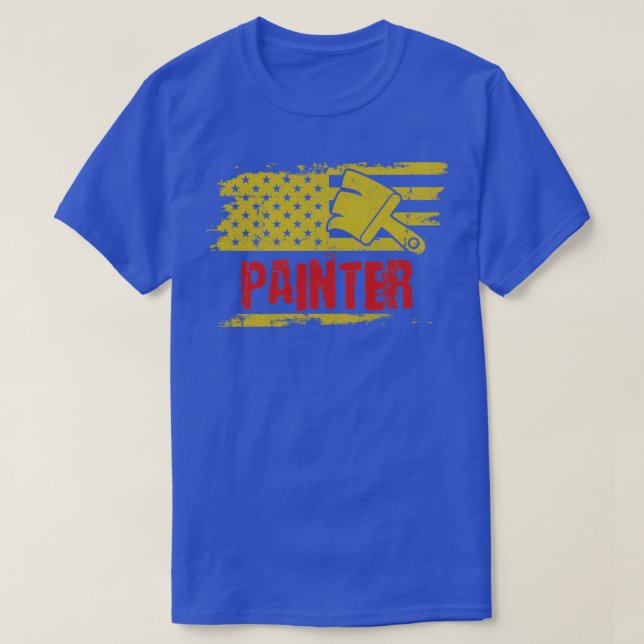 Camiseta Painter Job Vintage America Worker1 (Diseño del anverso)