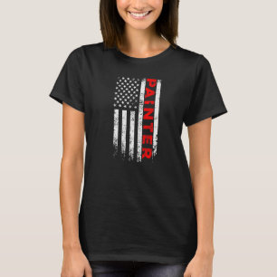 Camiseta Painter USA Bandera Renovación Decorador Handyman