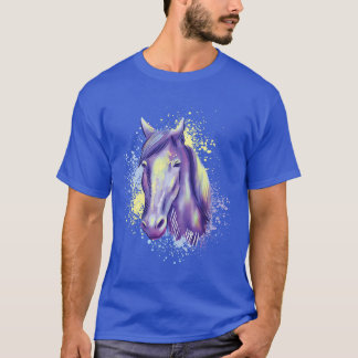 Camiseta Painti color púrpura y amarillo de color rosa de c