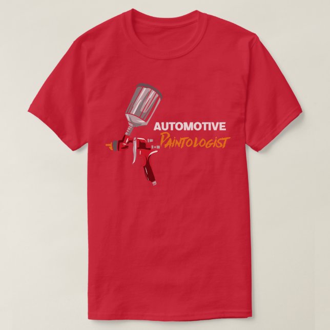 Camiseta Paintólogo automotriz (Diseño del anverso)