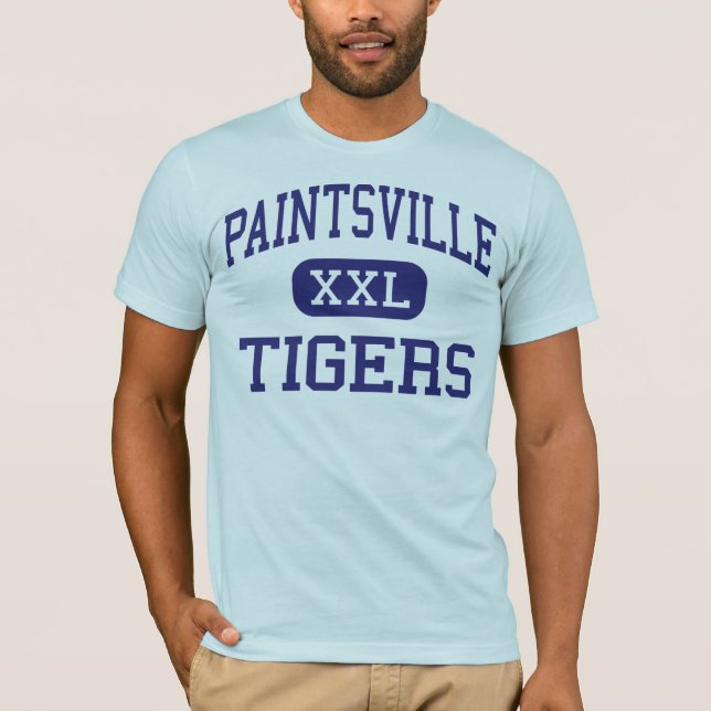 Camiseta Paintsville - tigres - alto - Paintsville Kentucky (Anverso)