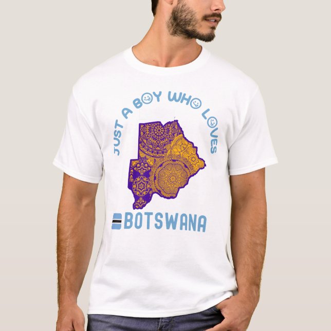 Camiseta País africano de Botsuana (Anverso)