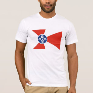 Camiseta País de América del estado de Kansas de la bandera
