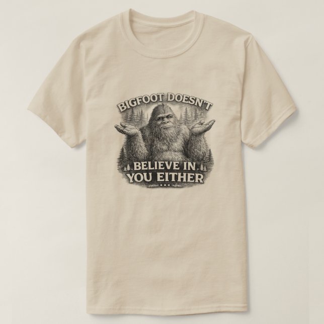 Camiseta País de Bigfoot (Diseño del anverso)